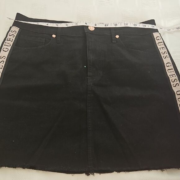 Guess Black and Gold Mini Pencil Skirt - Picture 10 of 16